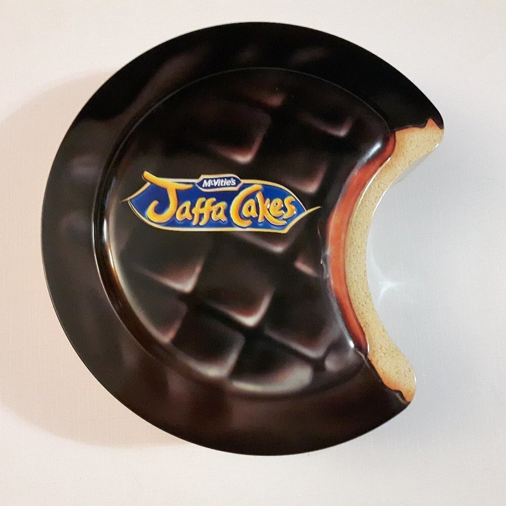 McVitie's Jaffa Cakes Cookie Bite Shaped Tin Empty